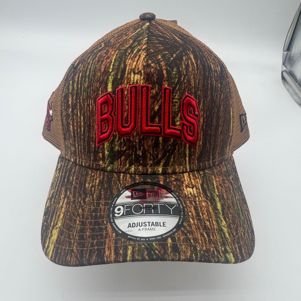 New Era Chicago Bulls All-Star‎ Camo Trucker Hat 9FORTY Adjustable A-Frame NEW